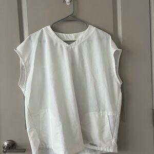 Jaanuu White Scrub Top